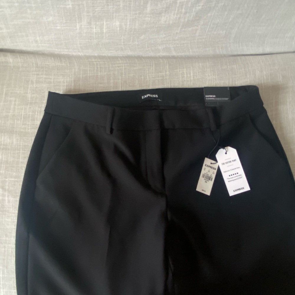 Express Editor black pant 12 regular new with tags